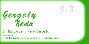 gergely nedo business card