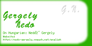 gergely nedo business card